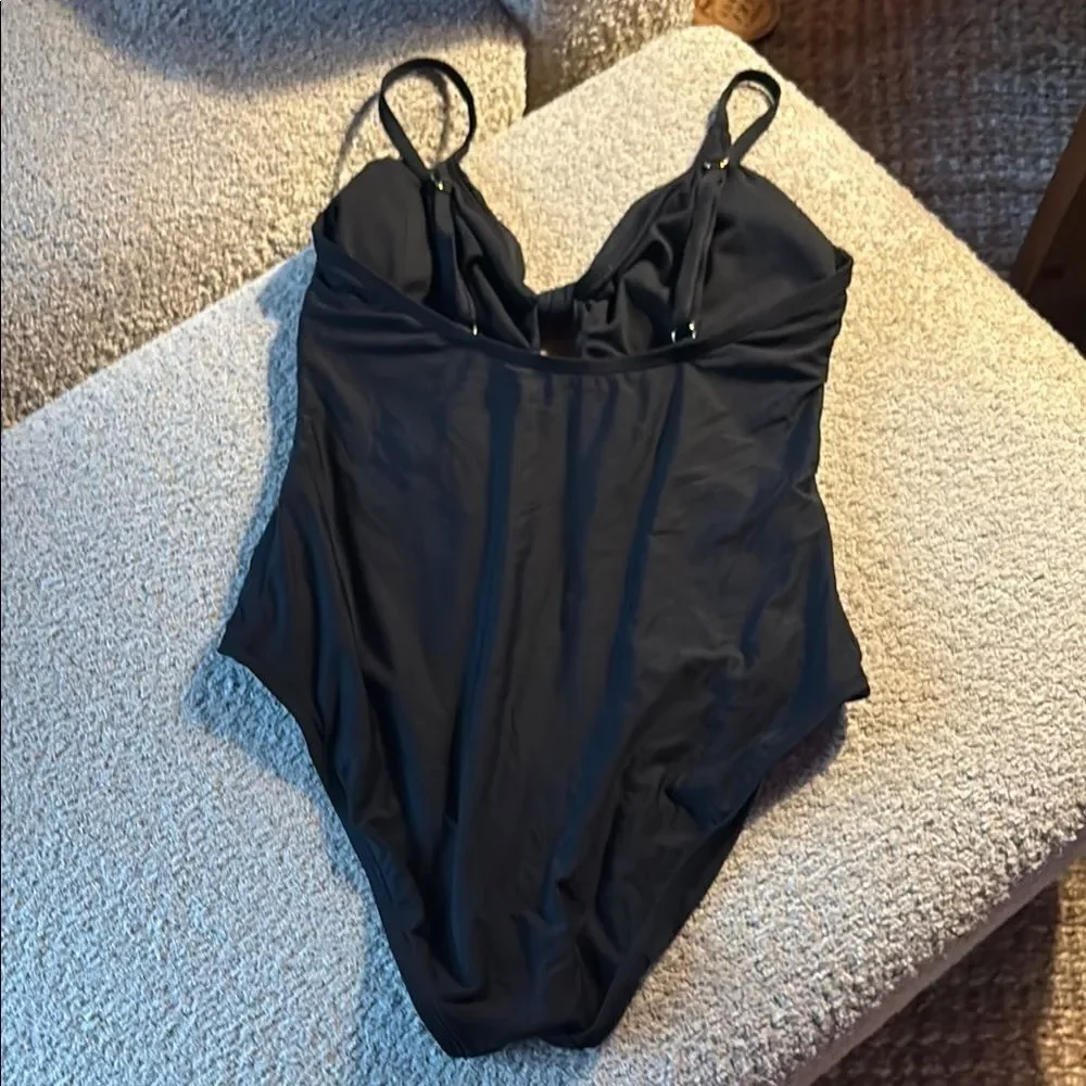 Freshwater Black One-Piece Swimsuit